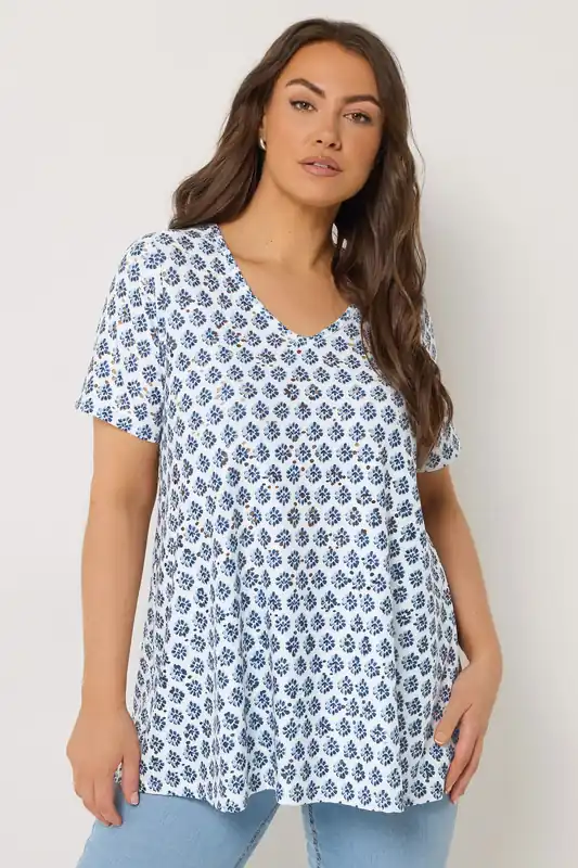 Floral Broderie Anglaise Top - Yours
