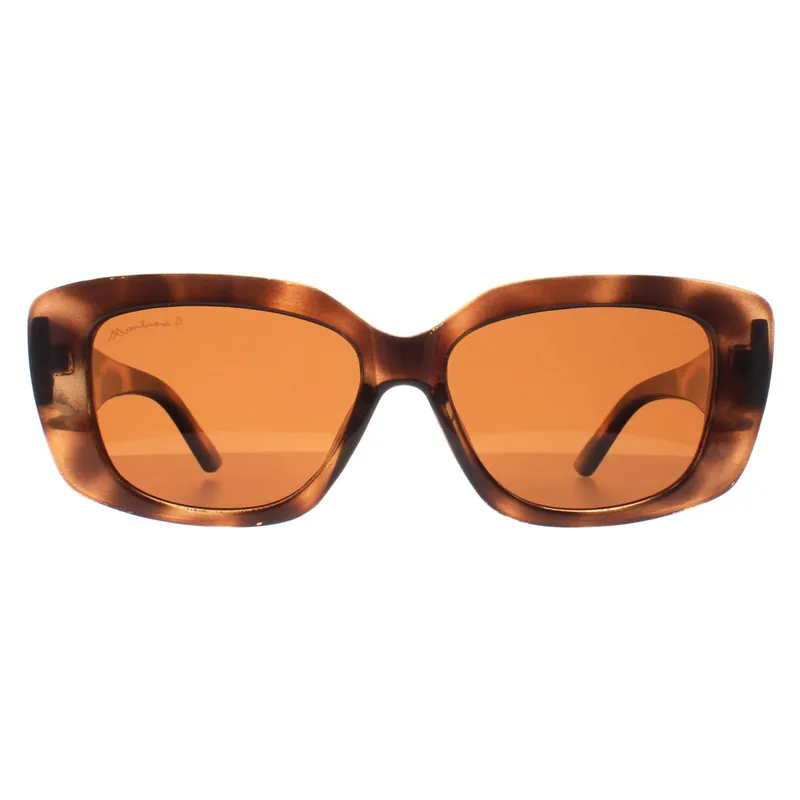 Rectangle Shiny Soft Demi Brown Polarized MP56 - montana