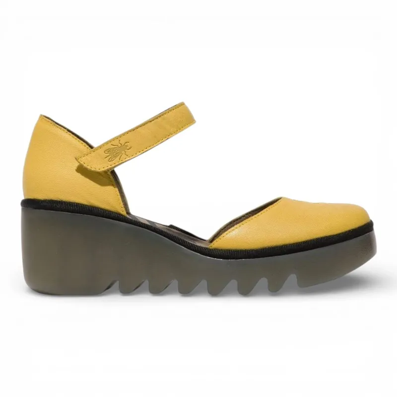 Leather Wedge Sandals Bright Casual Leather Heel Sandals - TruClothing