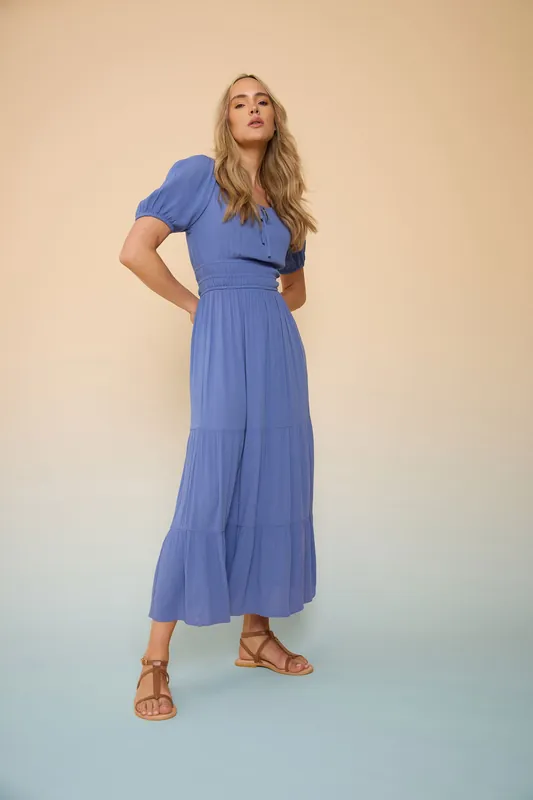 Tall Textured Balloon Sleeve Dress - Long Tall Sally