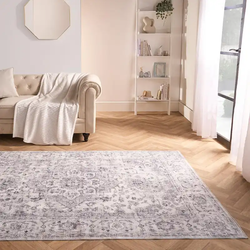 Vintage Print Washable Rug Non Slip Floor Carpet Mat Runners - OHS