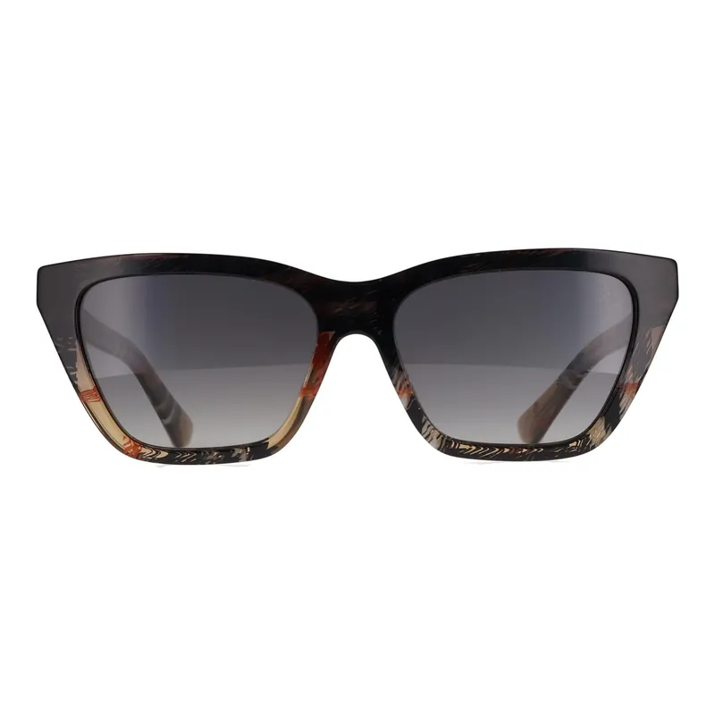 Cat Eye Check Sand Grey Gradient Polarized BE4468 - Burberry