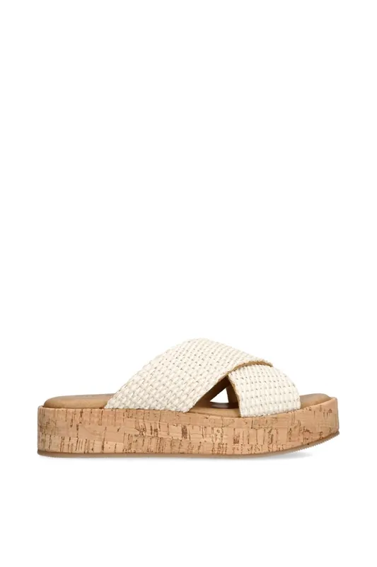 Tulum Cream Suede' Sandals - STEVE MADDEN