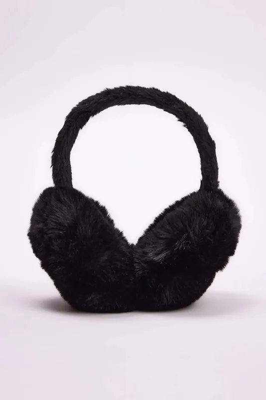 Faux Fur Plush Oversized Earmuffs - WOVCOR