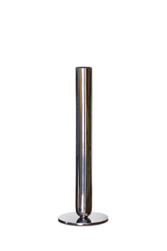 Ionic Large Candlestick 23cm - Silver Editions