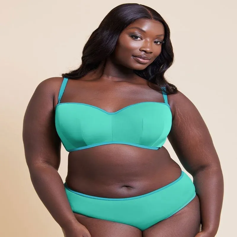 Minimalist Bandeau Strapless Multiway Bikini Top Swimwear - Curvy Kate