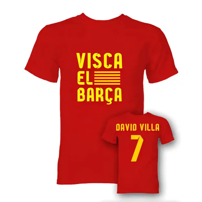 Mens David Villa Visca El Barca Hero T-Shirt