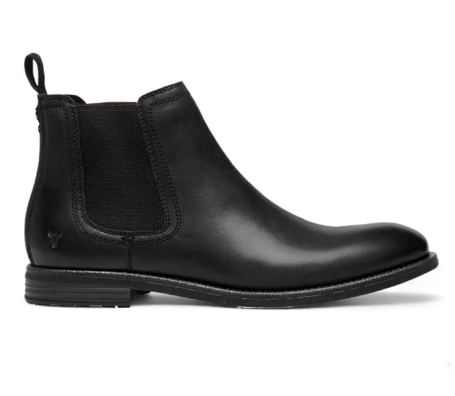 Slip On Leather Formal Chelsea Ankle Boots - TruClothing