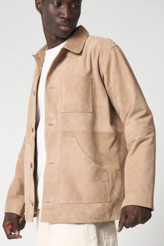 Real Suede Chore Jacket - Barneys Originals