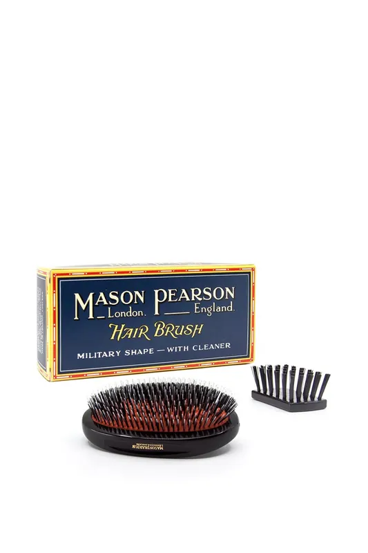 Bristle & Nylon Junior Military Shape Hair Brush - Mason Pearson