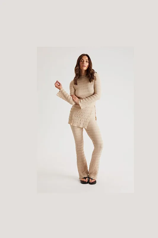 Flared Textured Set - Urban Bliss