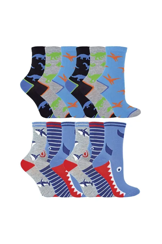 12 Pack & Novelty Soft Breathable Bamboo Trainer Socks - Sock Snob