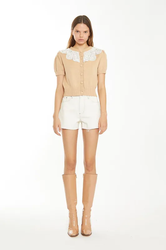 Cut-Off Denim Shorts