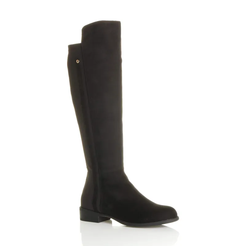 Low Heel Chelsea Riding Calf Boots - AJVANI