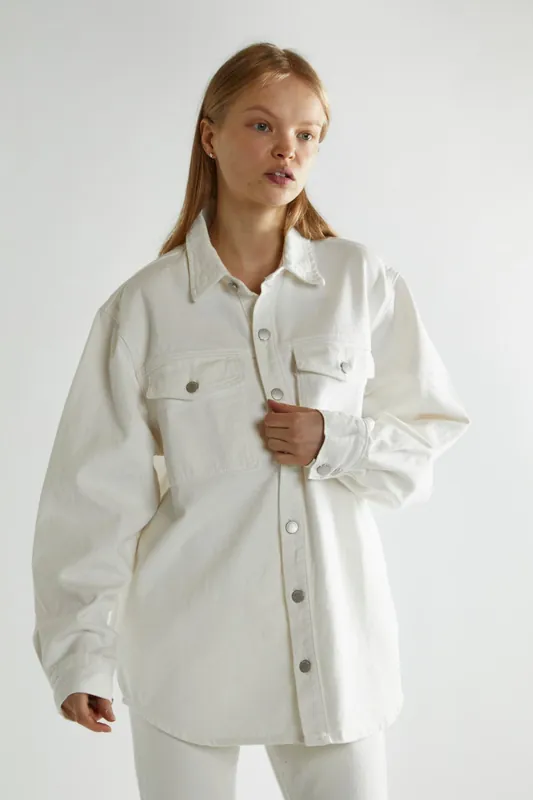 Oversized Denim Shacket - Shnoo