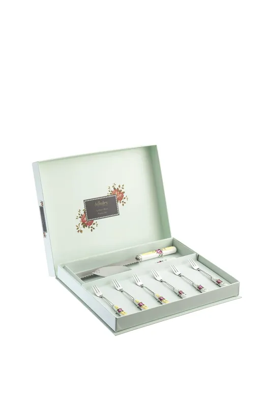 'Archive Rose' Pastry Set - Aynsley China