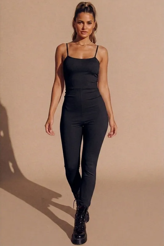 Strappy Sleeveless Unitard Jumpsuit - Femme Luxe