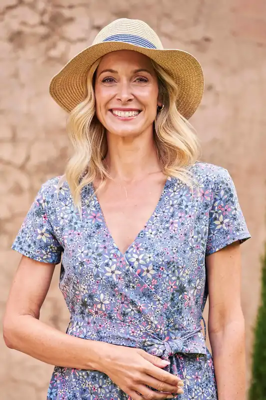 'Whitby' Colourblock Fedora Tribly Hat Lightweight Outdoor Headwear - Mountain Warehouse