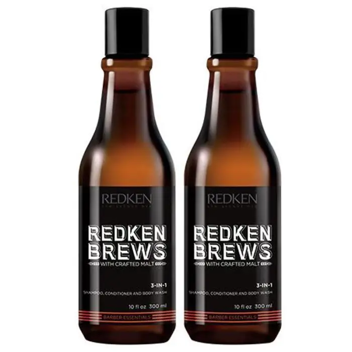 Redken Brews 3-in-1 Shampoo, Conditioner & Body Wash 300ml Double
