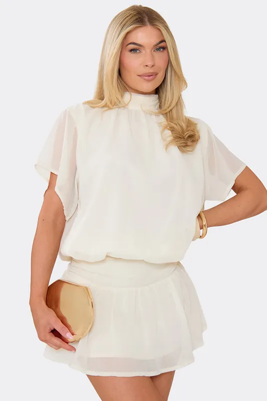 Short Sleeve Mini Dress - EGO