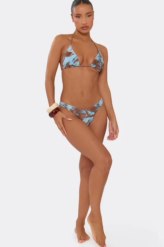 Abstract Print Bikini Bottoms - EGO