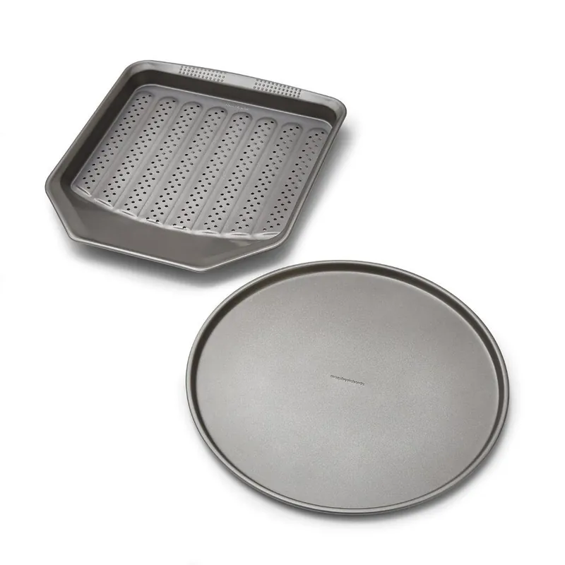 Pizza Pan and Crisper Tray Set - Morphy Richards