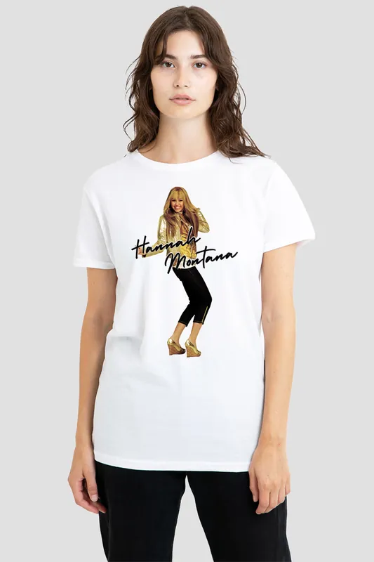 Hannah Montana Pose T-Shirt, White