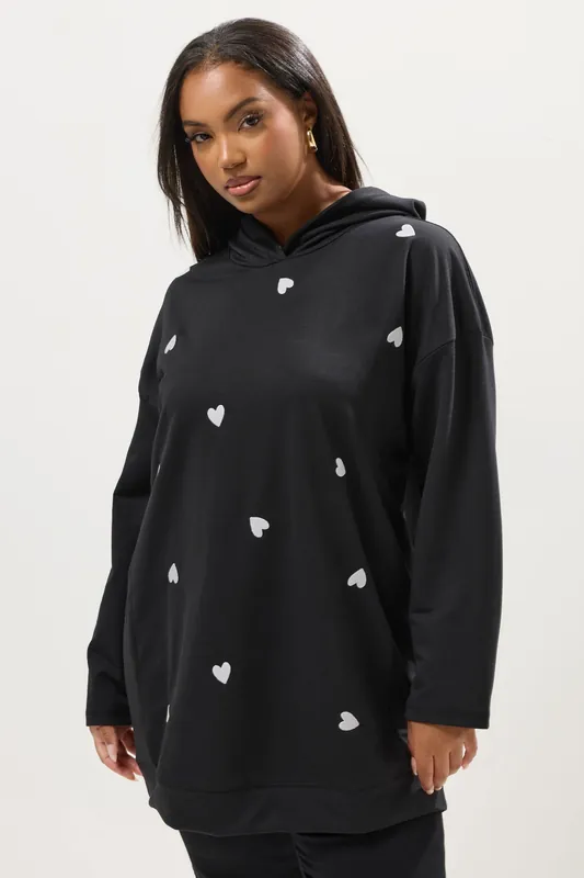 Embroidered Heart Hoodie - Yours