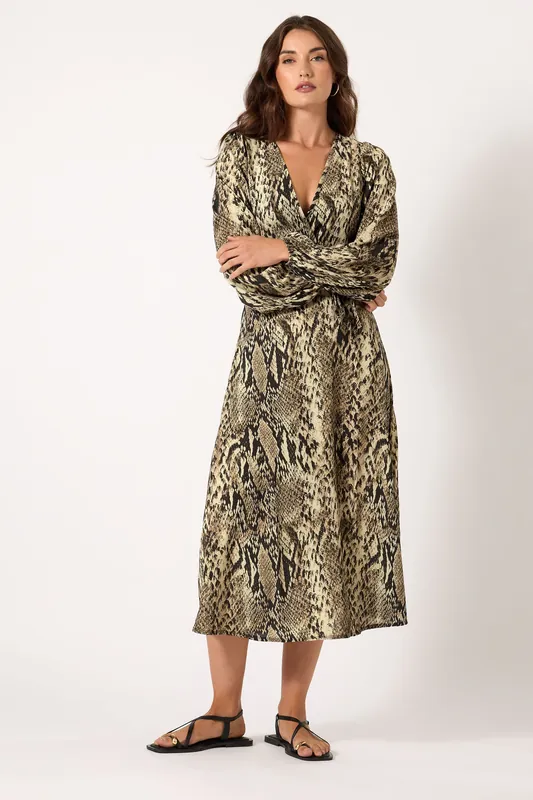 Tall Snake Midi Dress - Long Tall Sally