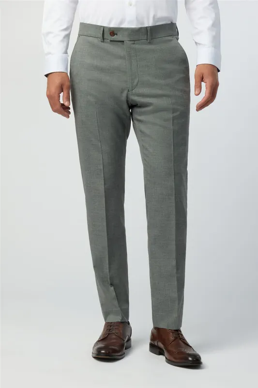 Flat Fronted Regular Suit Trousers - Antique Rogue