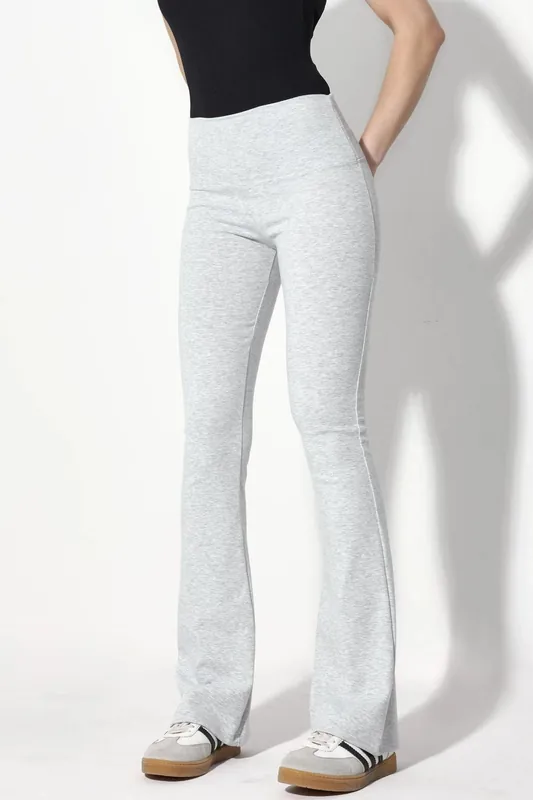 High Waist Flare Leg Leggings - QU Style