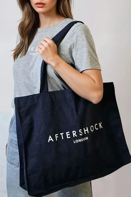Aftershock London Logo Canvas Tote Bag