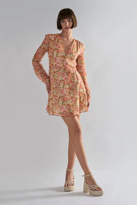 V Neck Skater Mini Dress - Shnoo