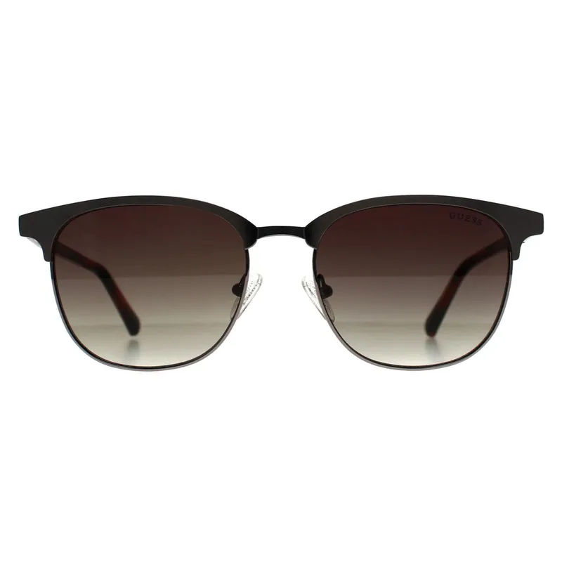 Semi Rimless Gunmetal Green Gradient GU00052 - Guess