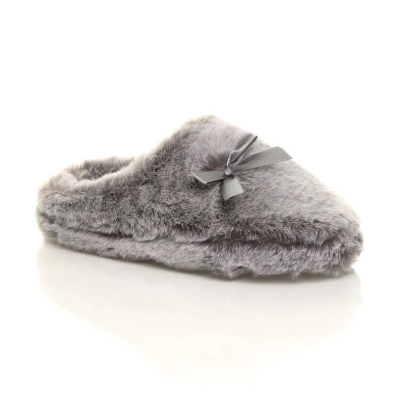 Fluffy Mule Slippers - AJVANI