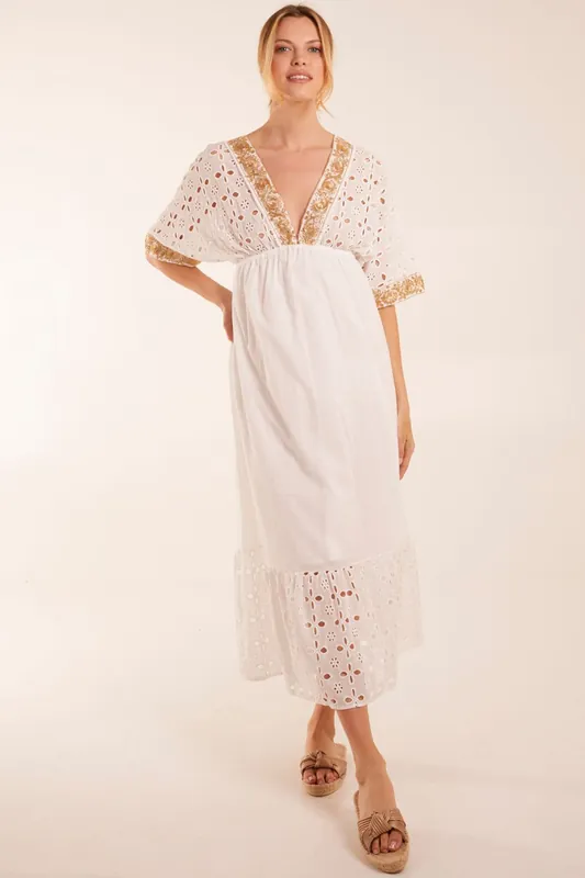 V-Neck Short Sleeve Dress