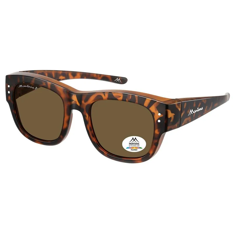 Square Matte Tortoise Brown Polarized FO7 - montana
