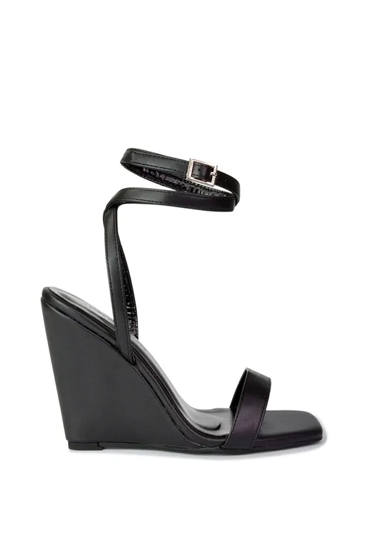 Collins' Strappy Ankle Strap Wedge Heels Shoes - XY London