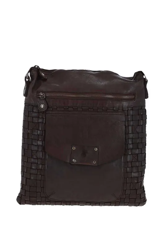 Real Leather Vintage Medium Shoulder Bag - Ashwood Leather