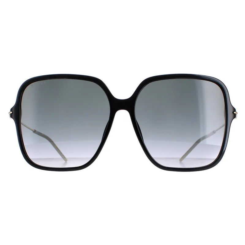 Square Shiny Black and Gold Grey Gradient GG1267S - Gucci