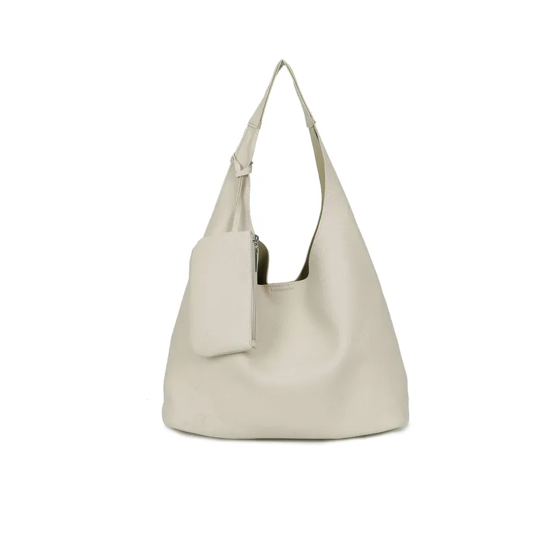 3IN1 Roomy Slouchy Tote with Crossbody & Mini Pouch - Kitise