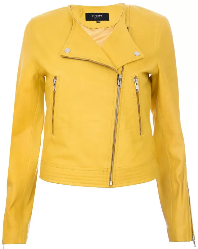 Collarless Biker Jacket-Padova