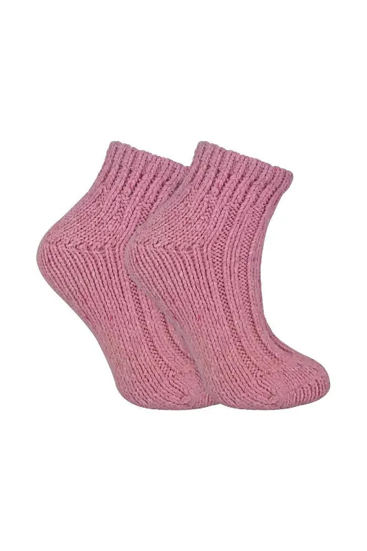 1 Pack Chunky Ribbed Low Cut Wool Blend Ankle Socks - Sock Snob