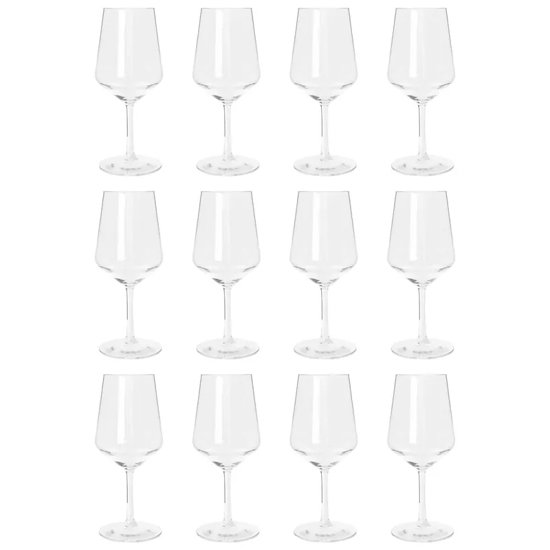 Reusable Plastic Wine Glasses - 500ml - Pack of 12
