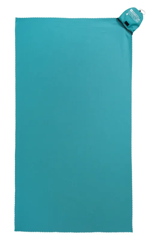 Clip Travel Towel Camping Absorbent Quick Drying Soft Towels - Mountain Warehouse