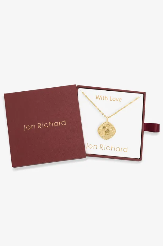 Gold Plated Molten Horoscope Pendant - Scorpio