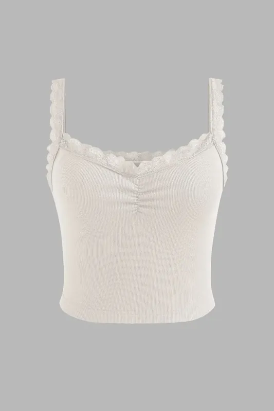 Lace Detailed Cropped Top - Hiccup