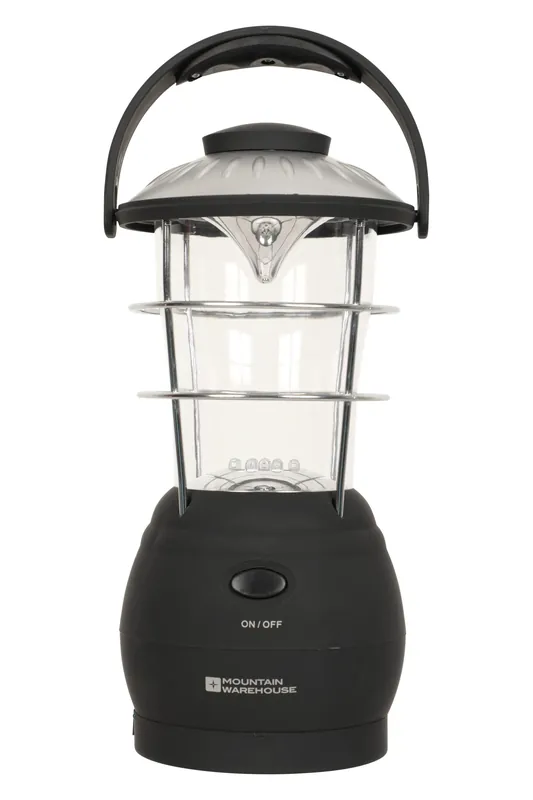 Water Resistant Weatherproof 12 Ultra Bright LED Bulb Wind Up Lantern - Mountain Warehouse