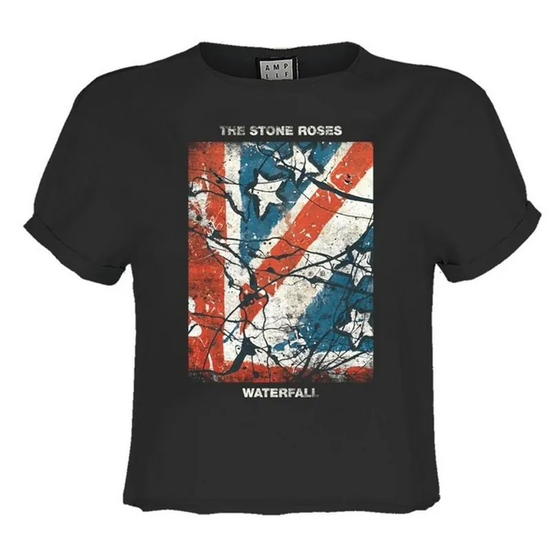 Waterfall The Stone Roses Crop T-Shirt