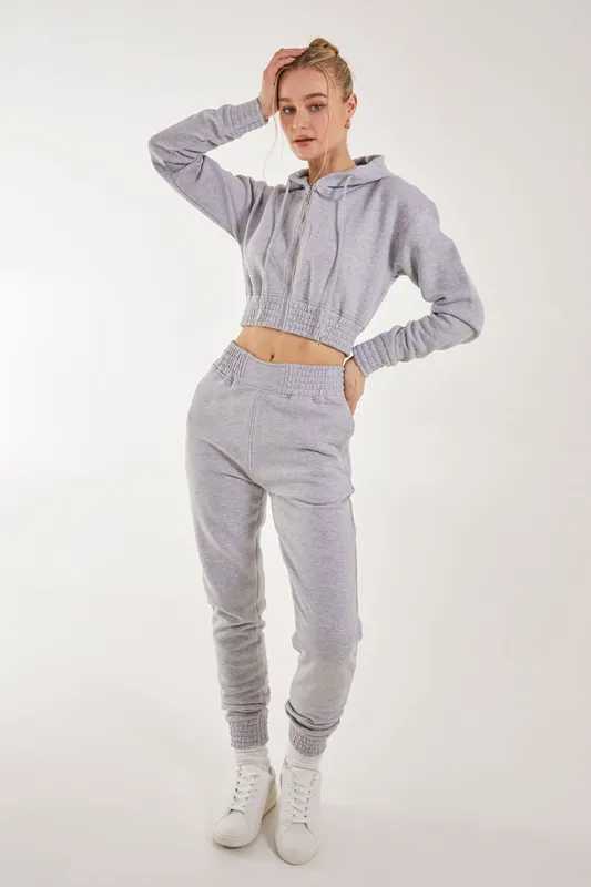 Detail Waistband Joggers - Pink Vanilla